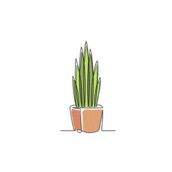 flower in a pot machine embroidery design,  4 sizes, instant download