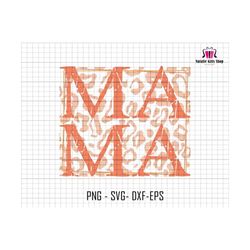 mama svg, mama leopard svg, western mama svg, retro mama svg, gift for mom, mothers day, mom life svg, digital design, mama sublimation