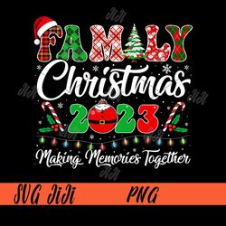 family christmas 2023 png, matching squad santa elf png, funny xmas png
