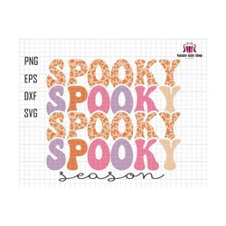 Spooky Season Svg, Retro Halloween Svg, Cute Halloween Svg, Leopard Svg, Halloween Design, Trendy Halloween, Digital File Svg, Cricut Svg