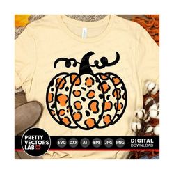 pumpkin svg, leopard print svg, thanksgiving svg, dxf, eps, png, fall cut files, halloween svg, autumn clipart, woman sv