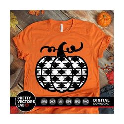 buffalo plaid pumpkin svg, halloween svg, thanksgiving svg, fall cut files, plaid pumpkin svg, dxf, eps, png, autumn svg