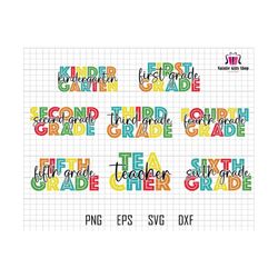 back to school svg bundle, 1st grade, kindergarten svg, preschool svg, welcome back to school svg, 2nd grade, first day of school svg