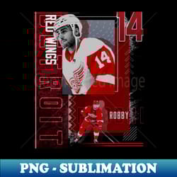 robby fabbri hockey paper poster red wings 2 - professional sublimation digital download - bring your designs to life