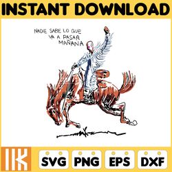 bad bunny new album cover svg, nadie sabe lo que va a pasar manana svg, png, bad bunny eps, dxf