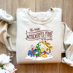 the most wonderful time of the year shirt,christmas tree sweatshirt,holiday sweater, christmas party gift,happy new year