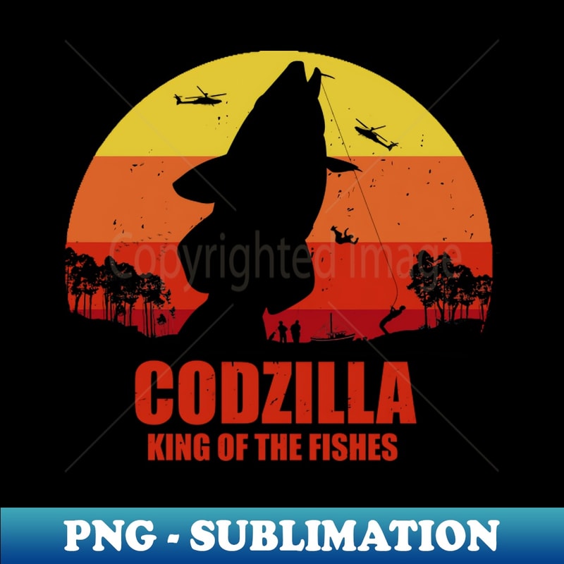 Codzilla - King Of The Fishes - High-Resolution PNG Sublimat | Inspire ...