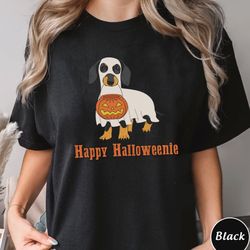 dachshund ghost halloween shirt, halloween dog unisex sweater, spooky season tee, dog lover hoodie gift, dachshund ghost