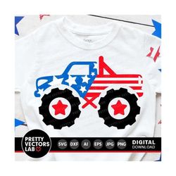 4th of july svg, patriotic monster truck svg, boys fourth of july svg, america svg dxf eps png, baby, kids shirt design,