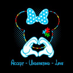 accept understand love svg, puzzle piece svg, autism support, 2nd april svg, autism awareness svg, digital download