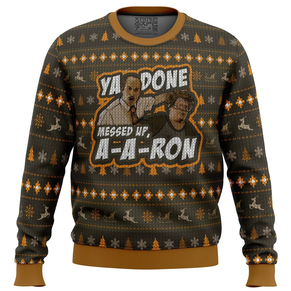 Ya Done Messed Up Aaron Key And Peele All Over Print Hoodie 3D Zip Hoodie 3D Ugly Christmas Sweater 3D Fleece Hoodie