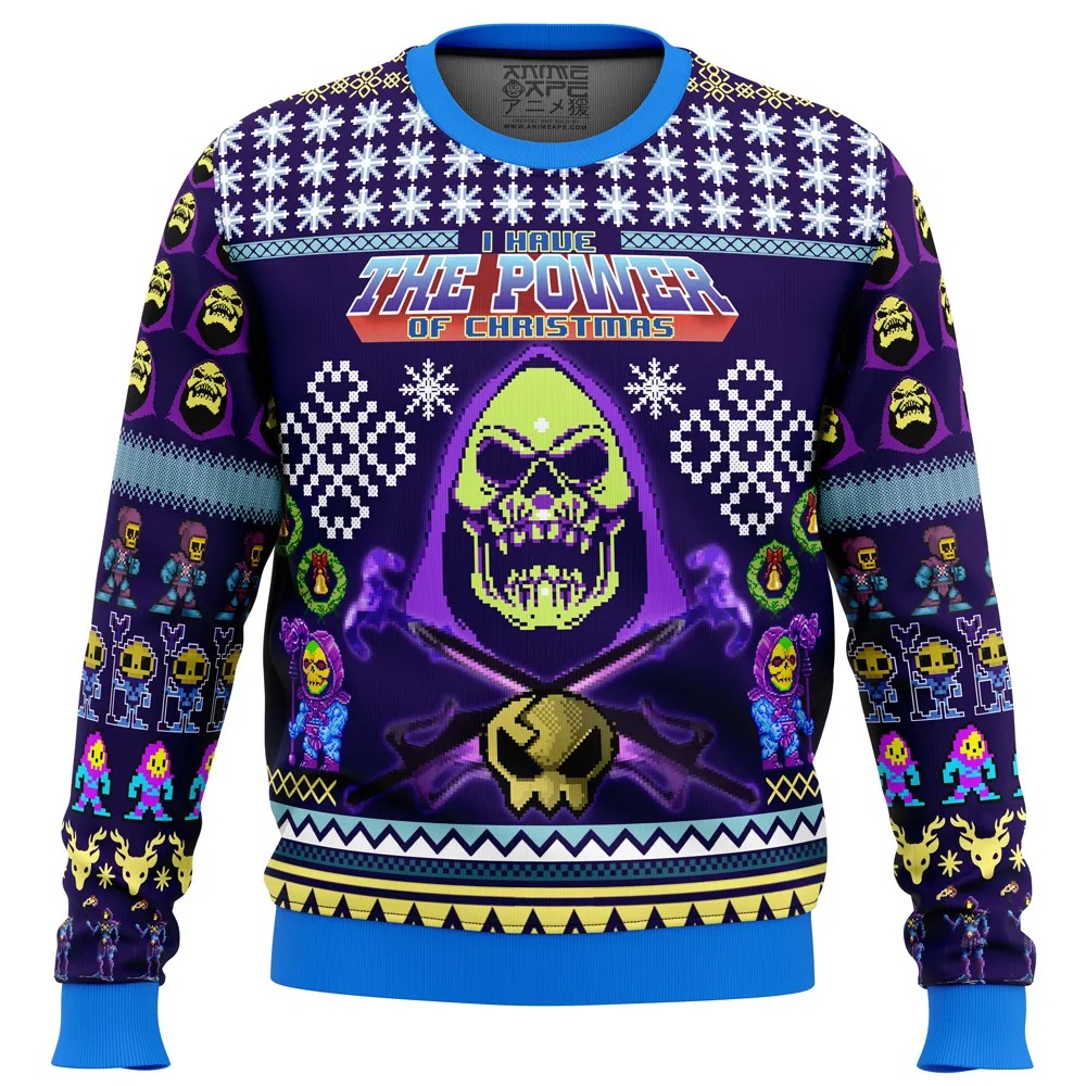 Skeletor Masters of the Universe All Over Print Hoodie 3D Zip Hoodie 3D Ugly Christmas Sweater 3D Fleece Hoodie