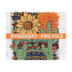 aztec sunflower design png, sublimation download, desert, cactus, country, western, serape