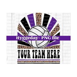 School Spirit PNG, Sublimation Download, team colors, Blank Design, game day, volleyball, cheetah, leopard,