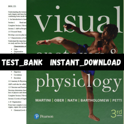 Test Bank for Visual Anatomy & Physiology 3rd Edition by Frederic Martini PDF | Instant Download