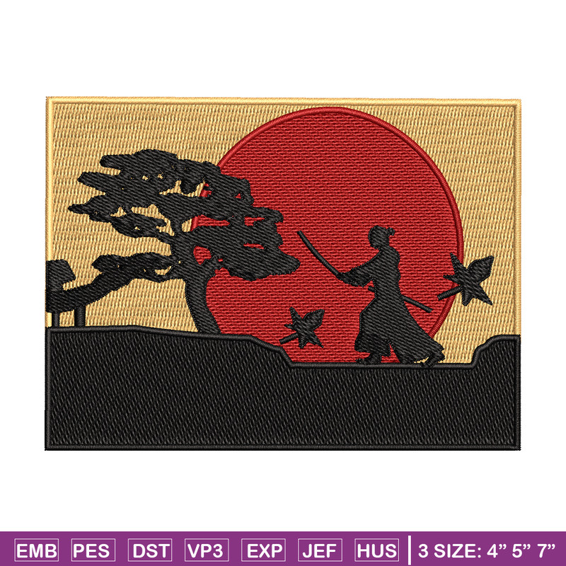 Swordsman moon embroidery design, Swordsman embroidery, embroidery file, Picture design, logo shirt, Digital download..jpg