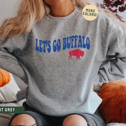buffalo football crewneck sweatshirt, buffalo shirt, lets go buffalo sweatshirt, buf 716 shirt, buffalo football gift, b