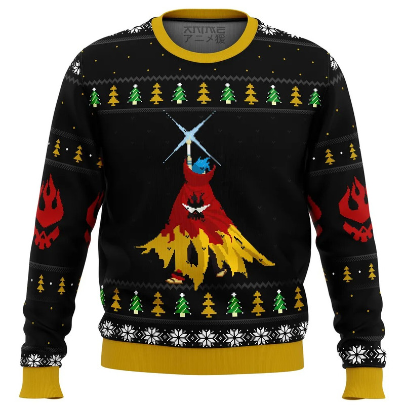 Gurren Lagann Kamina All Over Print Hoodie 3D Zip Hoodie 3D Ugly Christmas Sweater 3D Fleece Hoodie