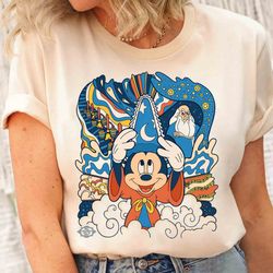 disney fantasia sorcerer mickey stay magical shirt, fantasmic disneys hollywood studios tee, disneyland vacation family