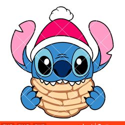 christmas stitch concha svg christmas svg lilo stitch svg disney svg cricut silhouette vector cut file