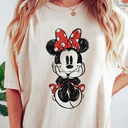disney mickey & friends cute minnie mouse doodle shirt, hollywood studios wdw trip unisex t-shirt family birthday gift a