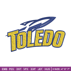 toledo rockets embroidery design, toledo rockets embroidery, logo sport, sport embroidery, ncaa embroidery.