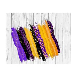 glitter brush stroke background purple gold yellow, sublimate download, leopard swash, brush stroke, cheetah background, paint splatter