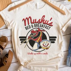 disney mulan mushus bed and breakfast poster shirt, disneyland vacation gift unisex t-shirt birthday gift hoodie sweatsh