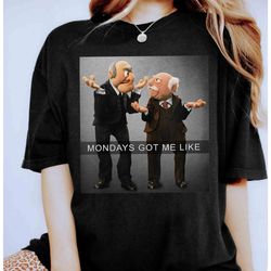 disney muppets show funny statler & waldorf mondays shirt, magic kingdom holiday unisex t-shirt family birthday gift adu
