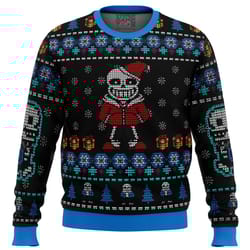 undertale sans all over print hoodie 3d zip hoodie 3d ugly christmas sweater 3d fleece hoodie