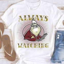 disney pixar monsters inc roz always watching portrait shirt, disneyland vcation, unisex t-shirt family birthday gift ad