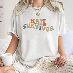 hate survivor shirt, trending unisex tee shirt, unique shirt gift for fan,goat vs monsters hate survivor tee,hate surviv