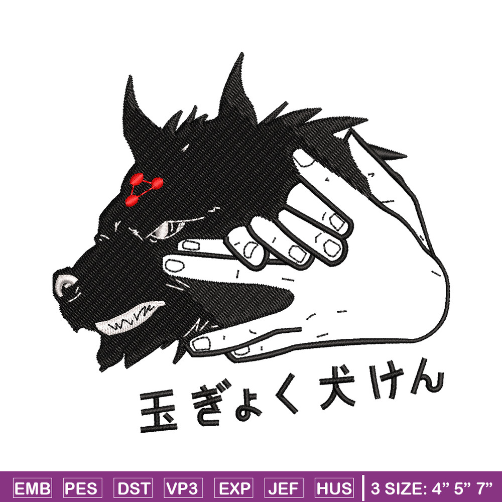 Wolf hand embroidery design, Wolf hand embroidery, logo design, Logo shirt, embroidery file, Digital download.jpg