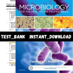Test Bank for Microbiology for the Healthcare Professional 2nd Edition VanMeter PDF | Instant Download | All Chapters In