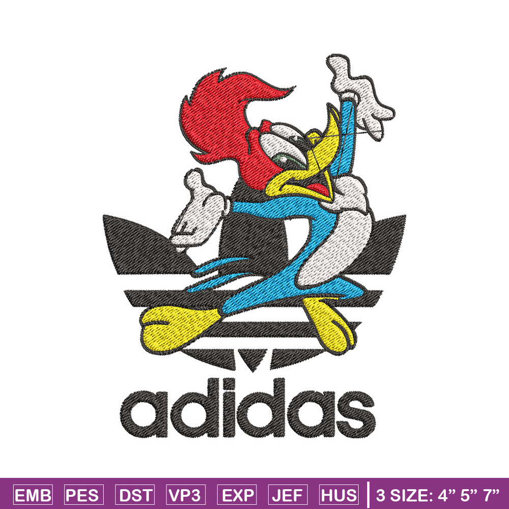 Woody cartoon Embroidery Design, Adidas Embroidery, Embroidery File, Brand Embroidery, Logo shirt, Digital download.jpg