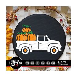 pumpkin truck svg, old truck svg dxf eps png, fall sign cut files, thanksgiving svg, autumn farmhouse svg, halloween svg