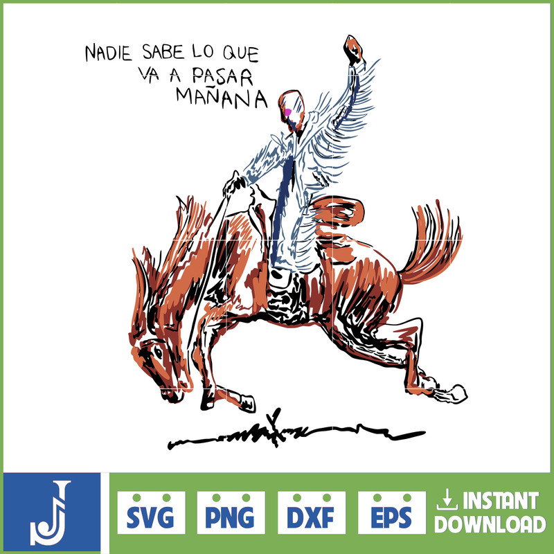 Bad Bunny New album cover svg, Nadie sabe lo que va a pasar manana SVG, PNG, bad bunny eps, dxf.jpg