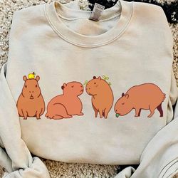 funny capybara pose with yuzu shirt, cute animals capybara lover, capybara ok i pull up meme unisex t-shirt family birth