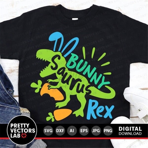 Svg Rex Rabbit Face Easter Dinosaur Svg, Bunny Saurus Rex Svg, T-Rex Bunny Cut F - Inspire ...