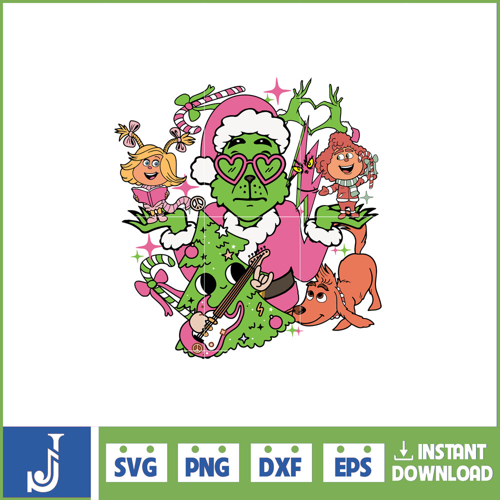 Retro Pink Christmas Svg, pink Christmas png, Christmas Svg, christmas shirt design, Grinch svg, pink Grinch svg (1).jpg