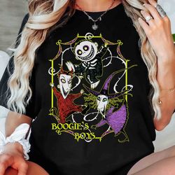 nightmare before christmas lock shock barrel oogies boys shirt, jack & sally oogie boogie bash tee, disneyland halloween