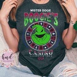 nightmare before christmas mister oogie boogies casino shirt, disney jack and sally tee oogie boogie bash, disneyland ha