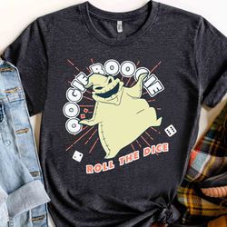 oogie boogie roll the dice shirt, disney nightmare before christmas jack and sally oogie boogie bash tee ,disneyland hal