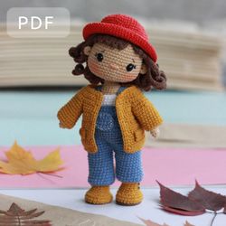 Amigurumi doll Ivy crochet pdf pattern