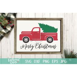 red truck christmas tree svg, red truck svg, red truck christmas svg, merry christmas svg, christmas truck svg, christma