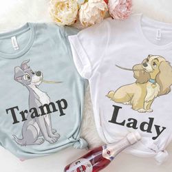 retro disney lady and the tramp spaghetti couples matching t-shirt, disney wedding honeymoon tee, magic kingdom disneyla