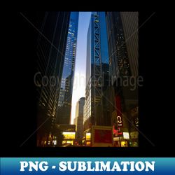 Fulton Street Manhattan New York City - Modern Sublimation PNG File - Perfect for Personalization