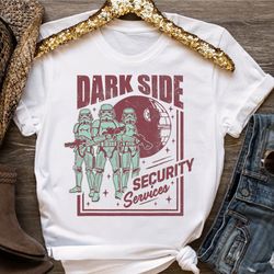 star wars stormtrooper dark side security services vintage shirt, galaxys edge unisex t-shirt family birthday gift adult