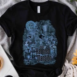 the haunted mansion mickey & friends stretching room shirt, foolish mortals tee, walt disney world, disney parks disneyl