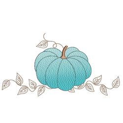 pumpkin embroidery design, 4 sizes, instant download